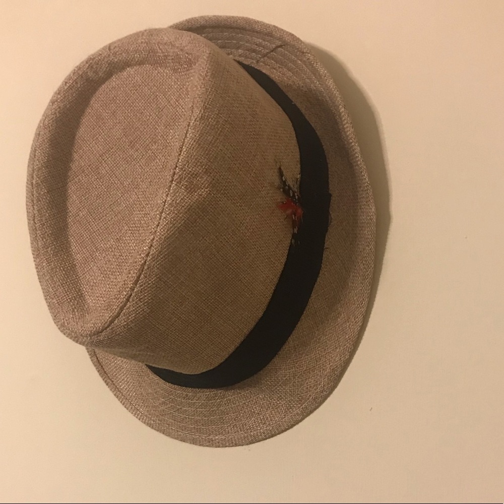 Tan fedora hat